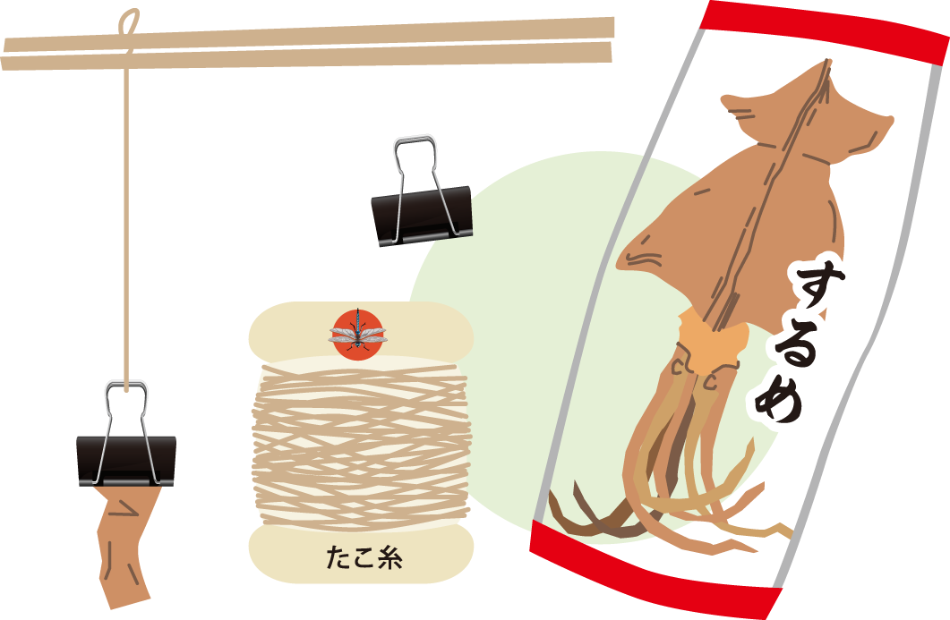 ザリガニ釣り材料画像